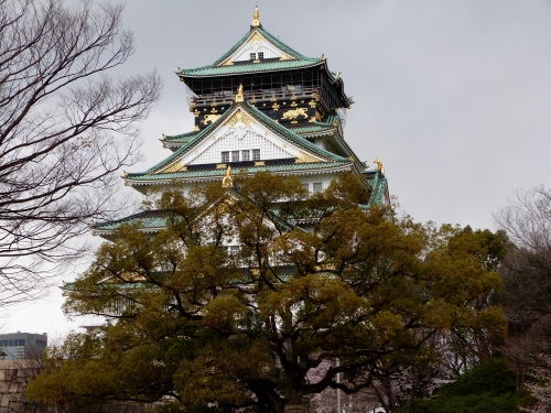 Osaka, château,parc,sanctuaire,Hideyoshi,Tokugawa, siège