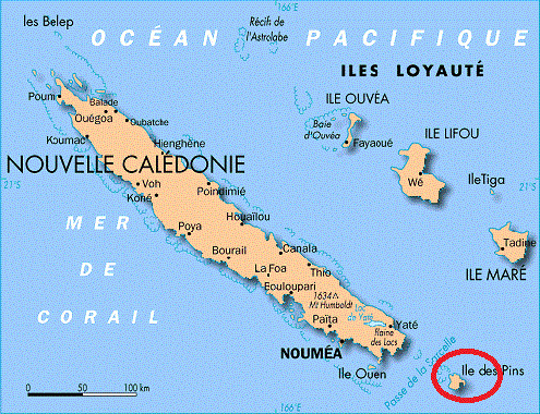 Nouvelle Calédonie, Nouméa, 2004, l'île des Pins