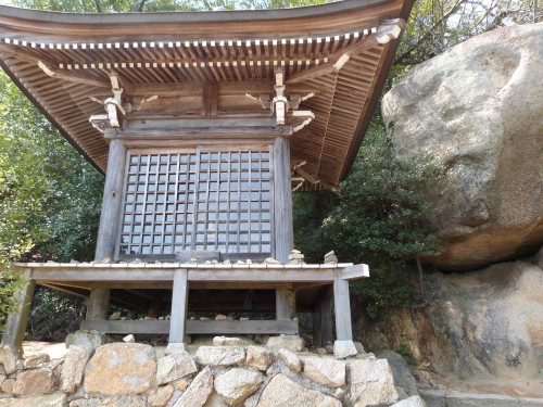 Japon, Miyajima, sanctuaire, île, torii